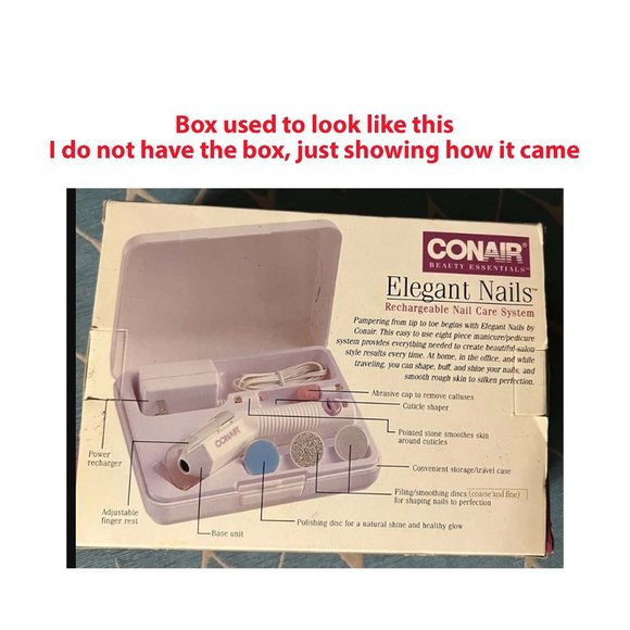 NEW 💅🏼 (vintage) Elegant Nails by CONAIR Rechargeable Nail Care System - Picture 7 of 7